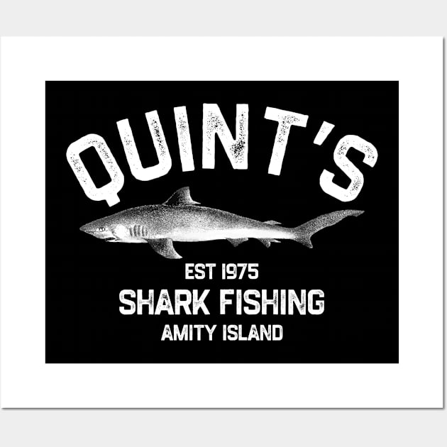 Quint's Shark Fishing - Amity Island Wall Art by kaden.nysti